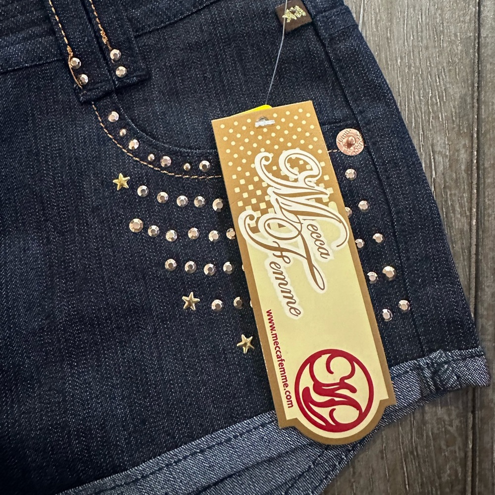 Mecca Femme Denim Shorts NEW - Picture 4 of 9